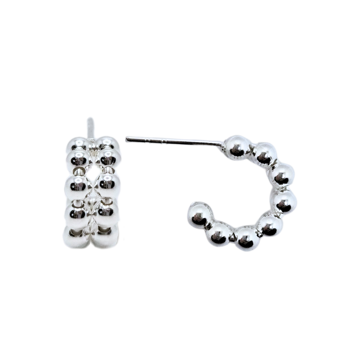 Beaded Hoops