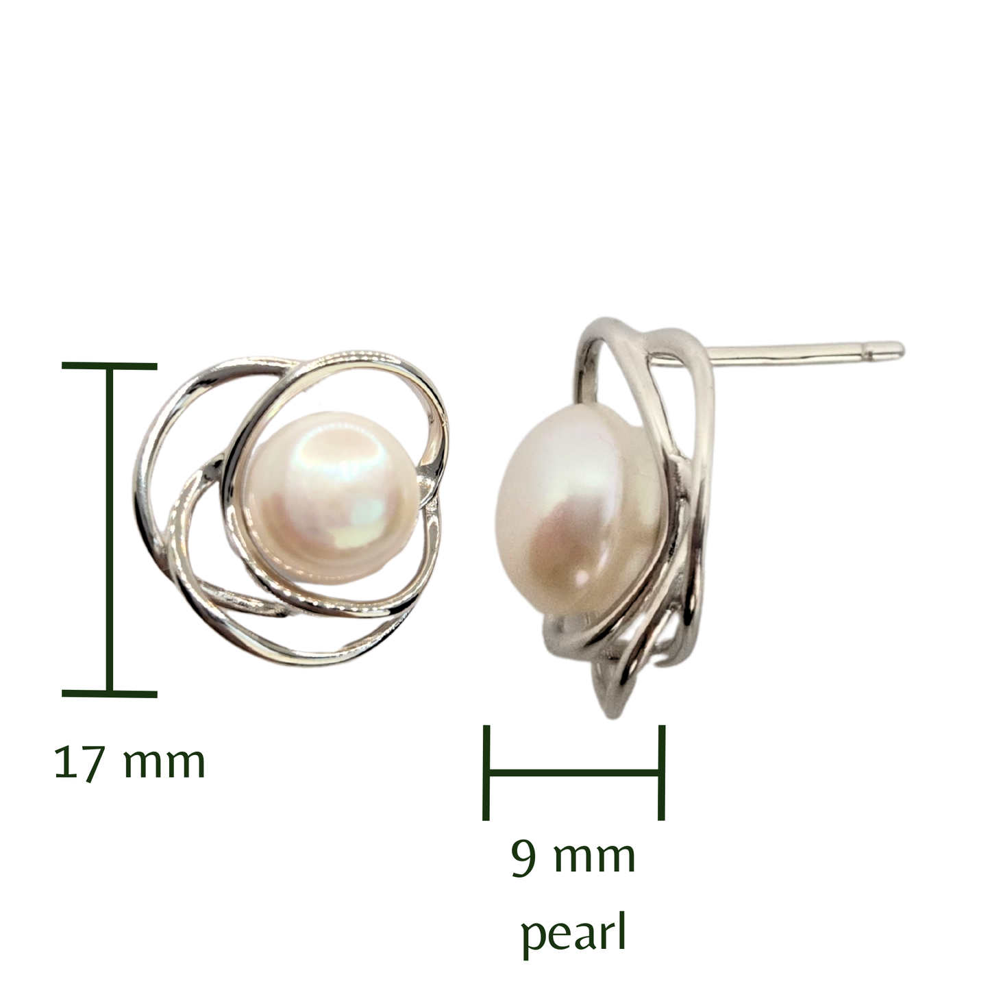 Entwine Pearl Studs