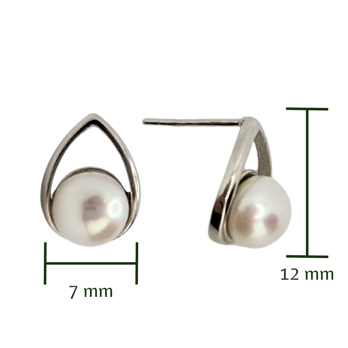Petite Halo Pearl Studs
