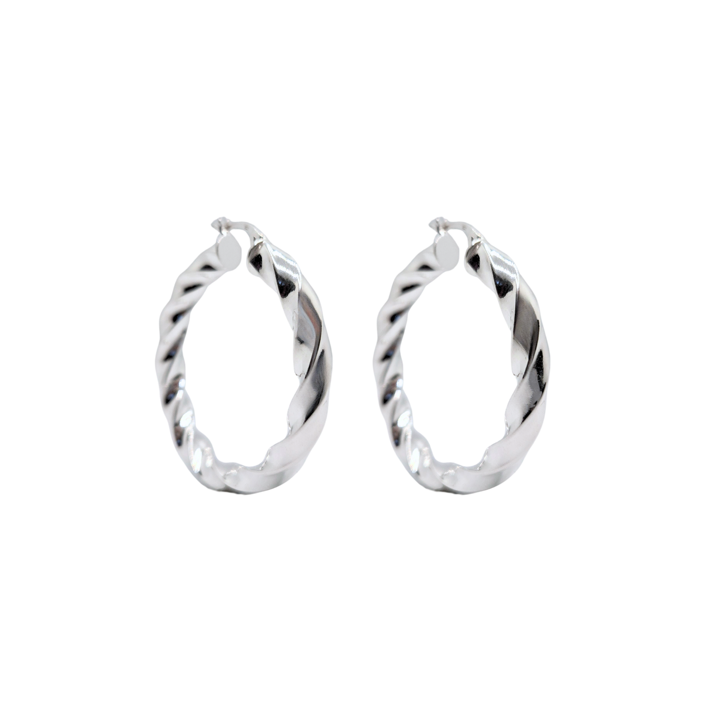 Chunky Swirl Hoops