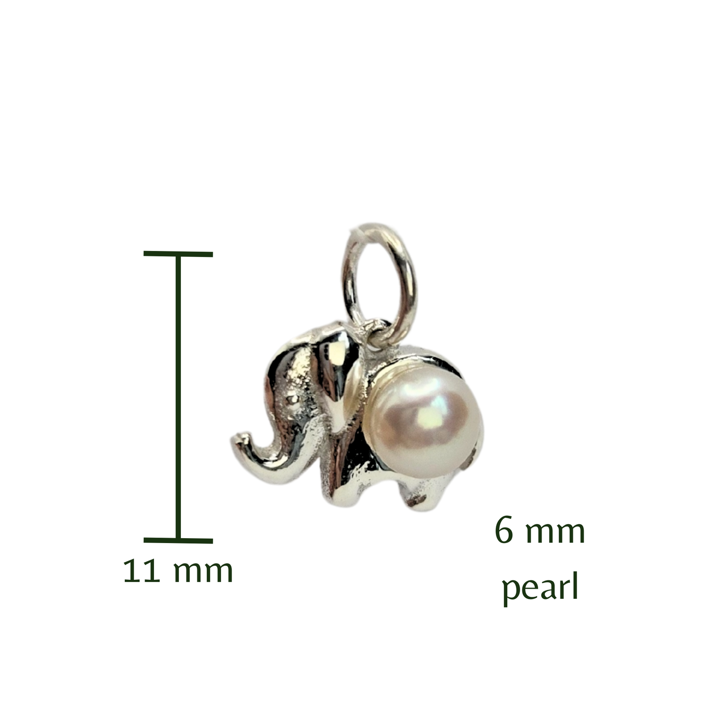 Lucky Elephant Pearl Pendant