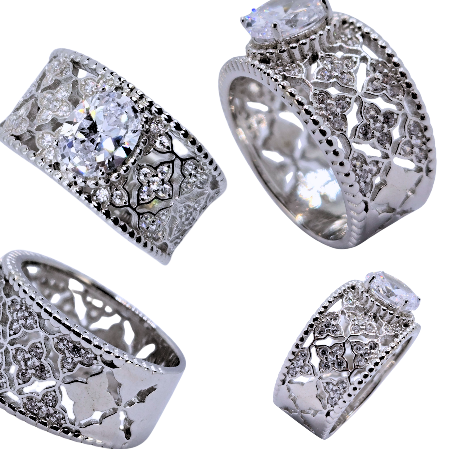 Celestial Vintage Oval Ring