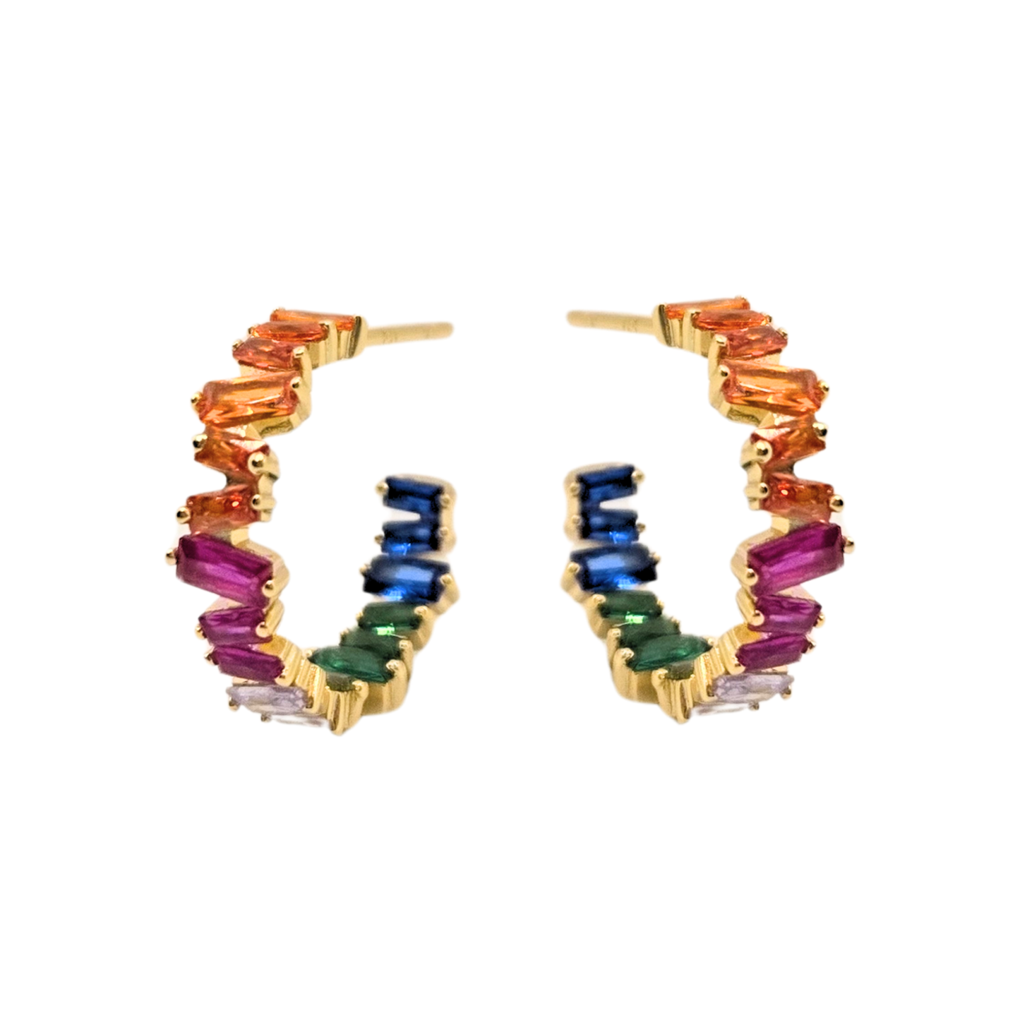 Rainbow Radiance Hoops