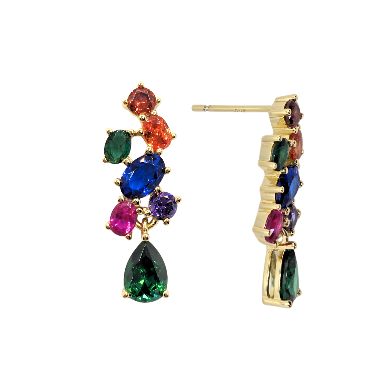 Opulent Cluster Earrings