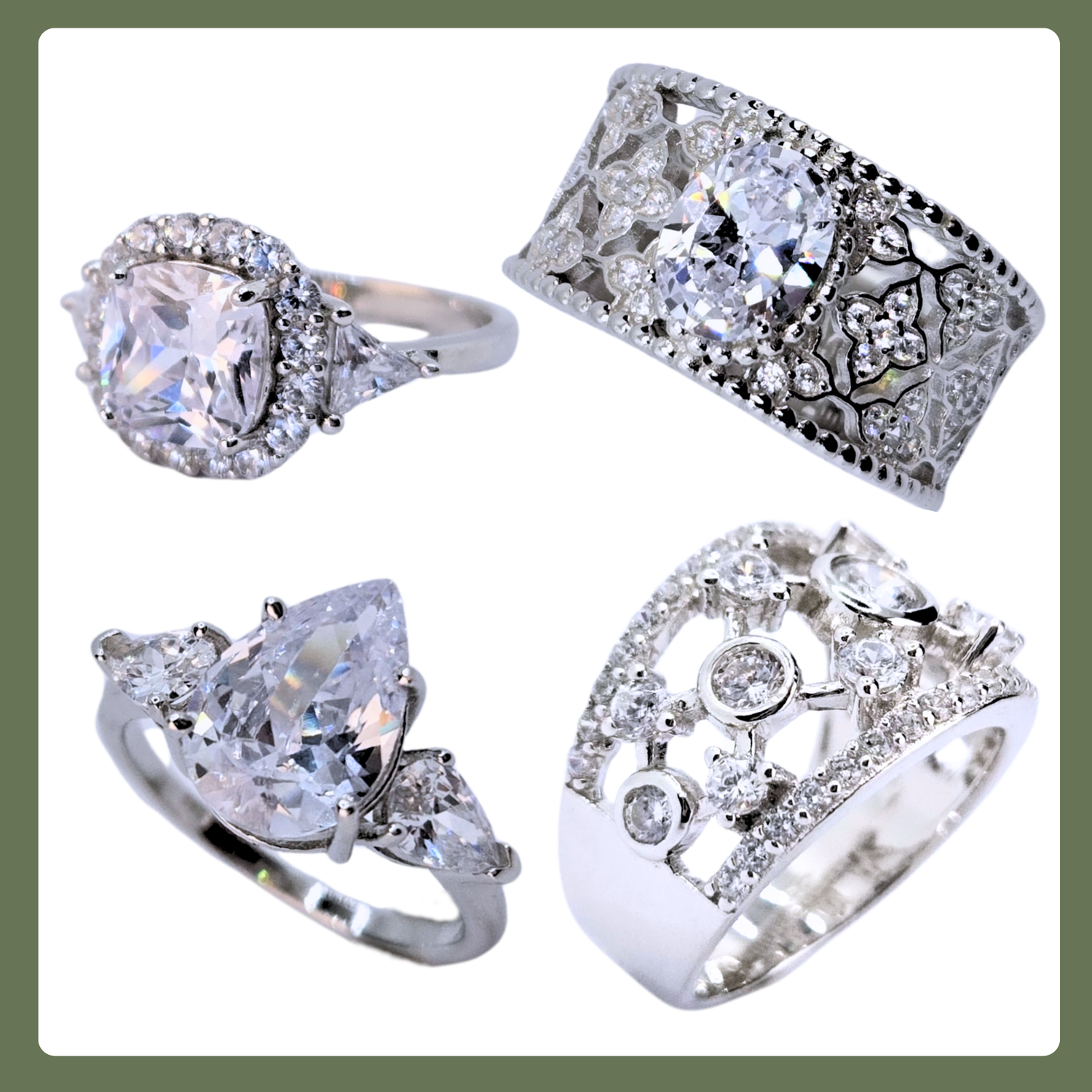 ALL Sterling Silver Rings