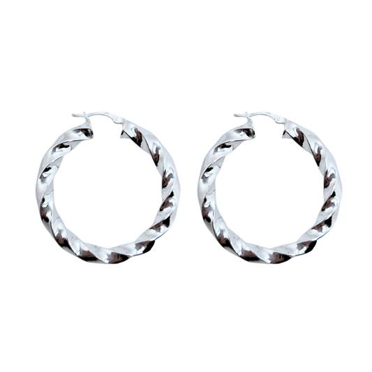 Chunky Swirl Hoops