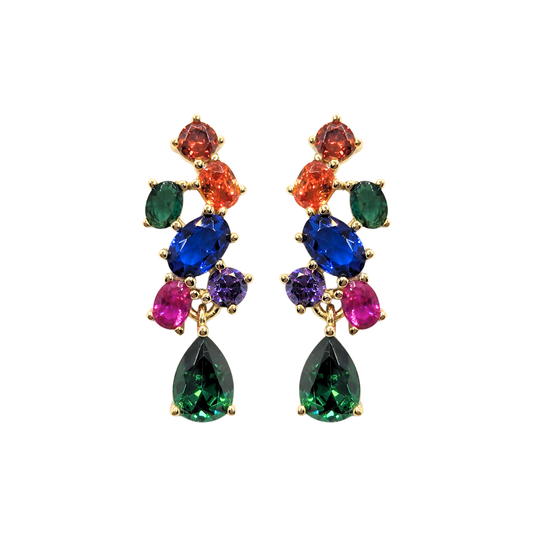 Opulent Cluster Earrings