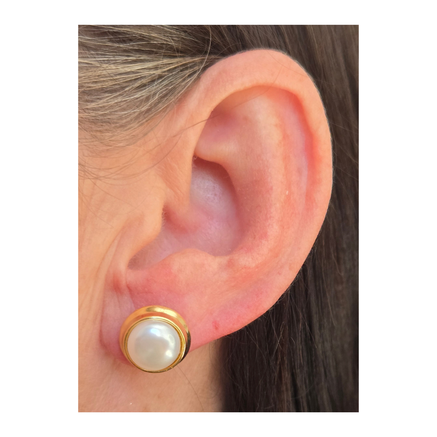 Goldline Pearl Studs