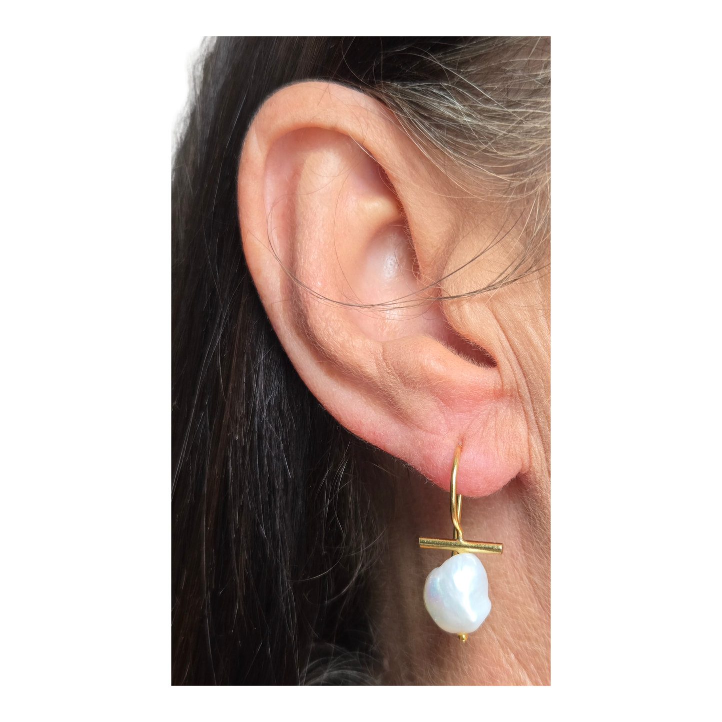 Axis Pearl Earrings