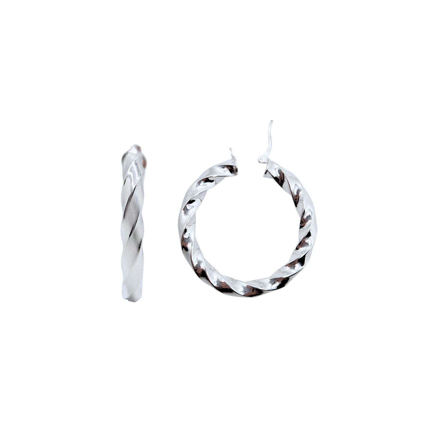 Chunky Swirl Hoops