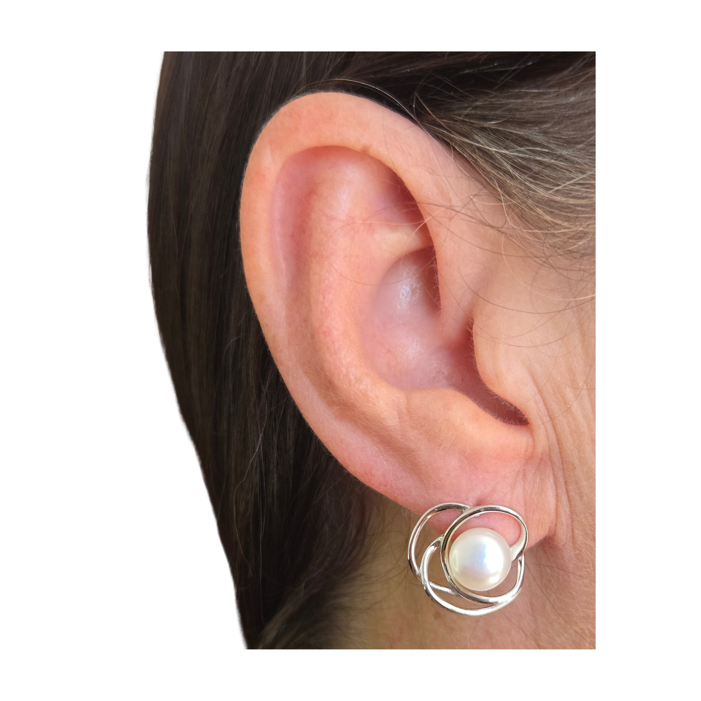 Entwine Pearl Studs