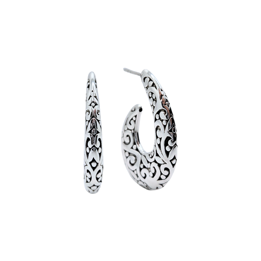 Victorian Filigree Hoops