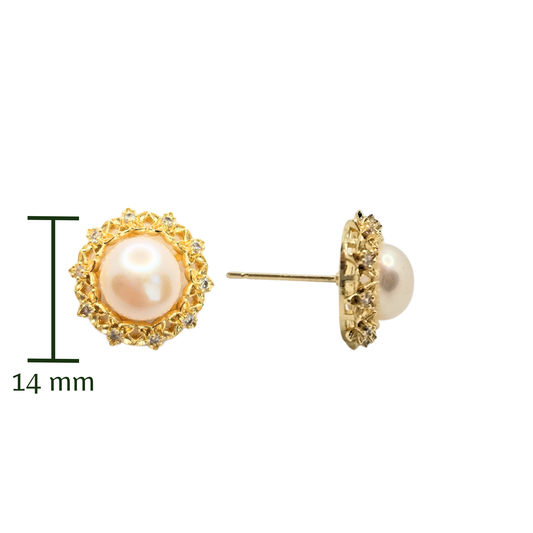 Aurora Pearl Studs
