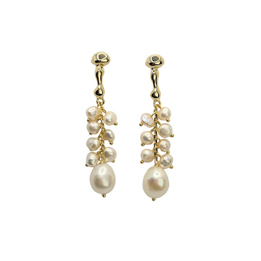 Pearl Waterfall Earrings
