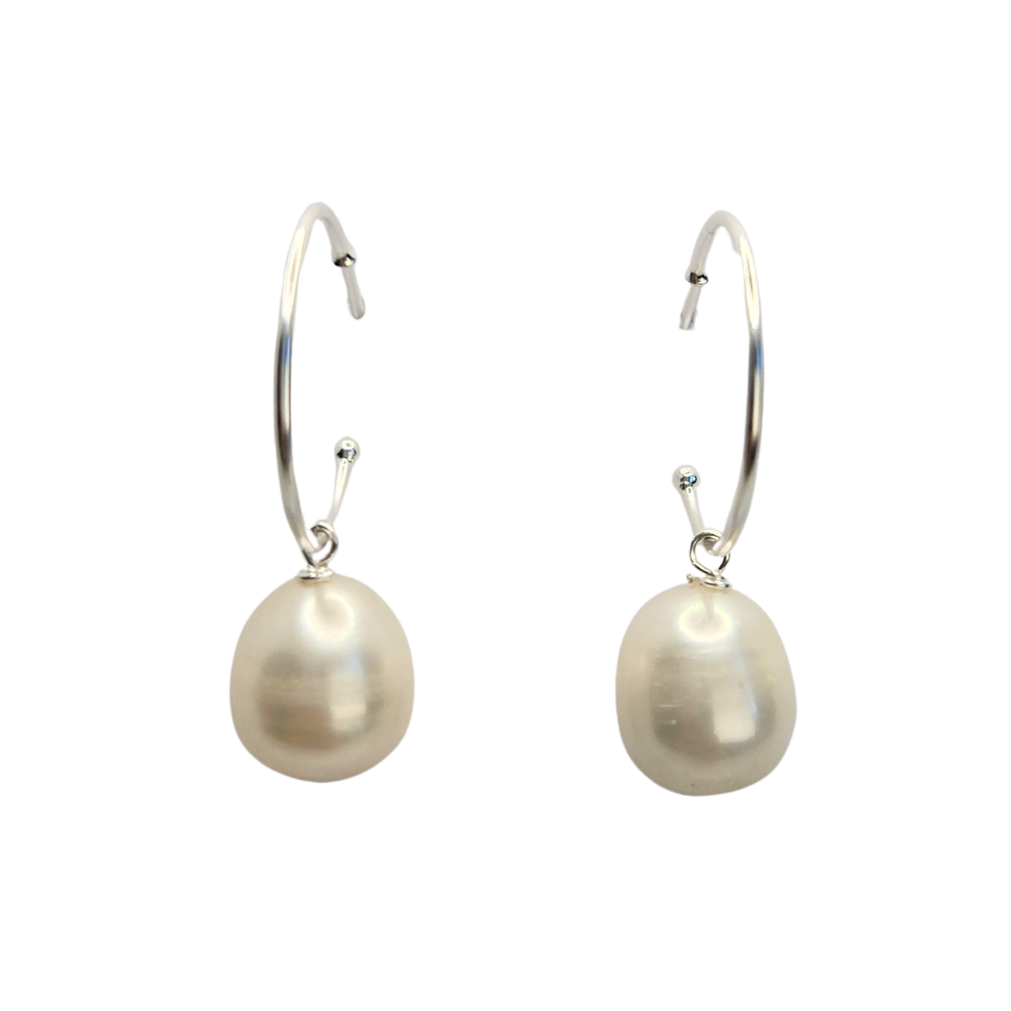 Aurora Pearl Hoops