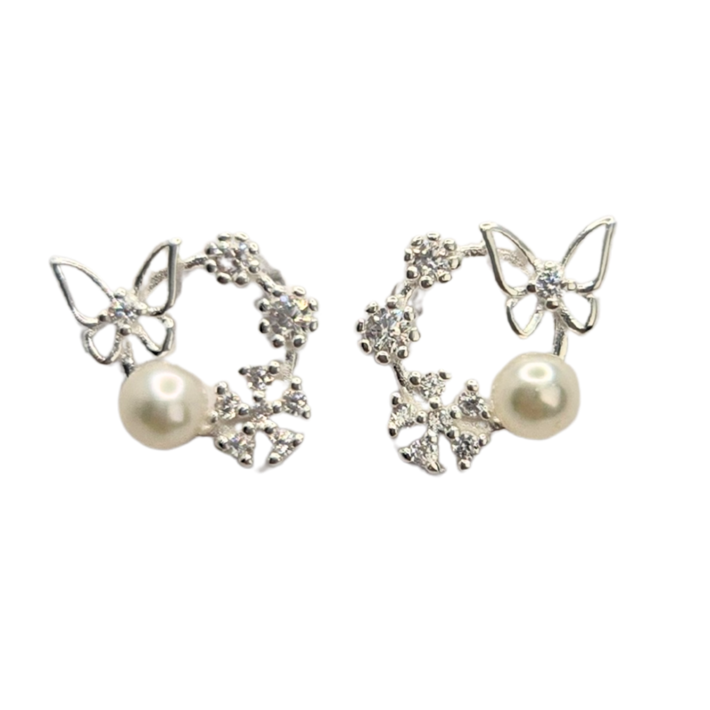 Flutter Pearl Studs