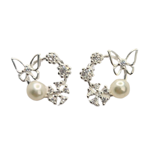 Flutter Pearl Studs