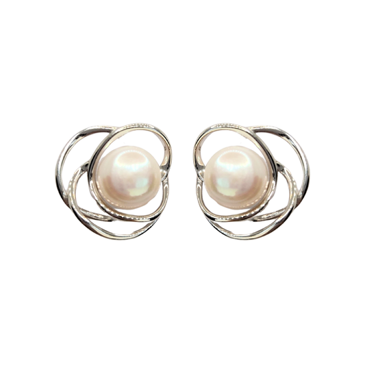 Entwine Pearl Studs