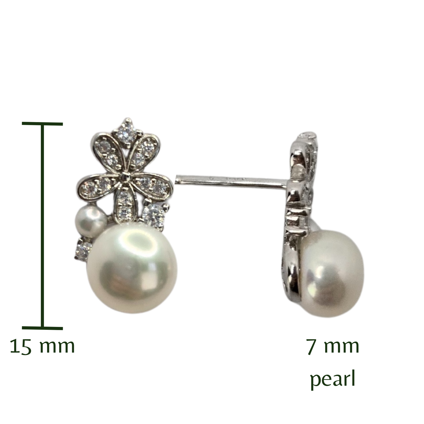 Ethereal Bloom Pearl Earrings