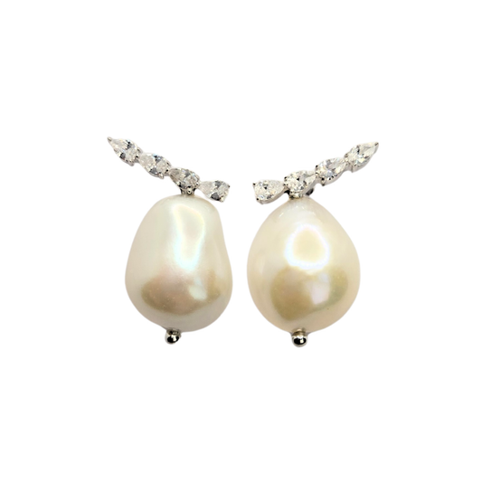 Organic Pearl Earrings