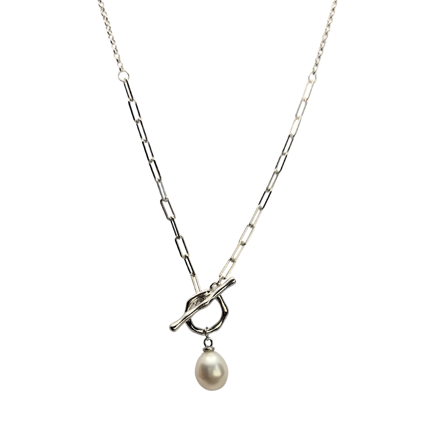 Toggle Pearl Necklace