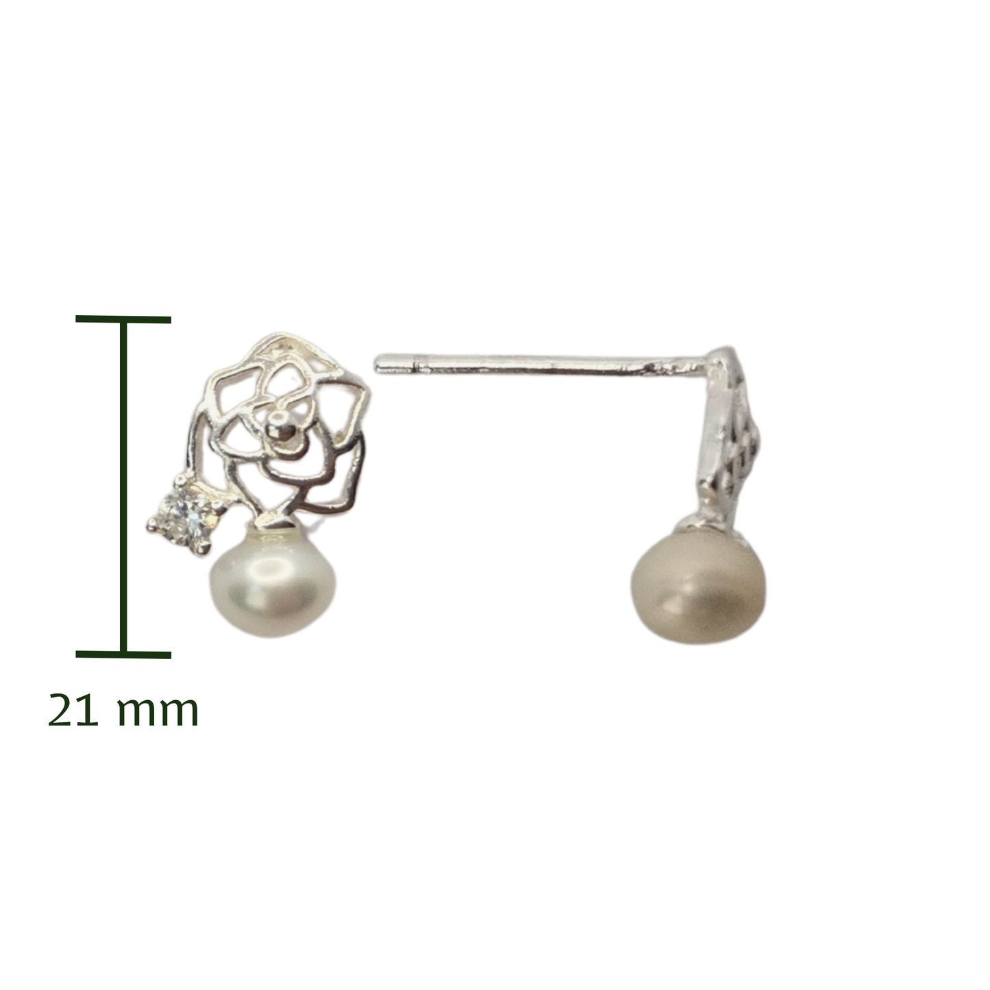 Floral Pearl Studs