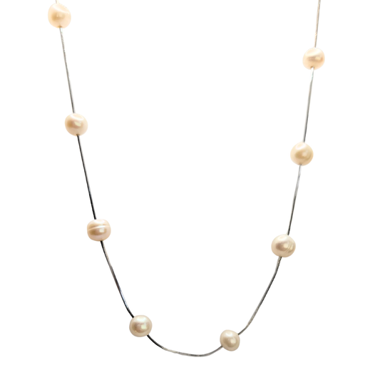 Floating Pearl Necklace