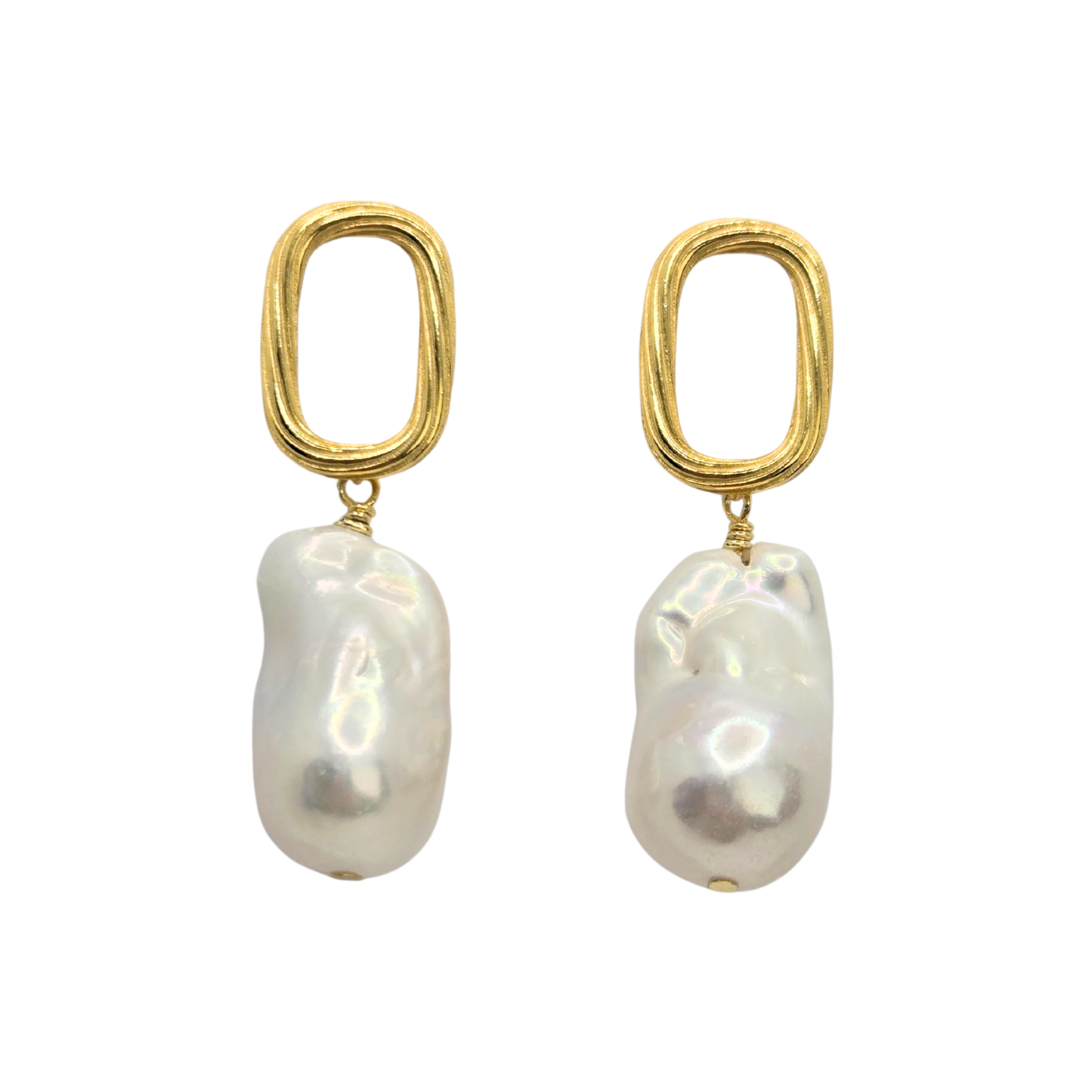 Orchid Baroque Pearl Earrings
