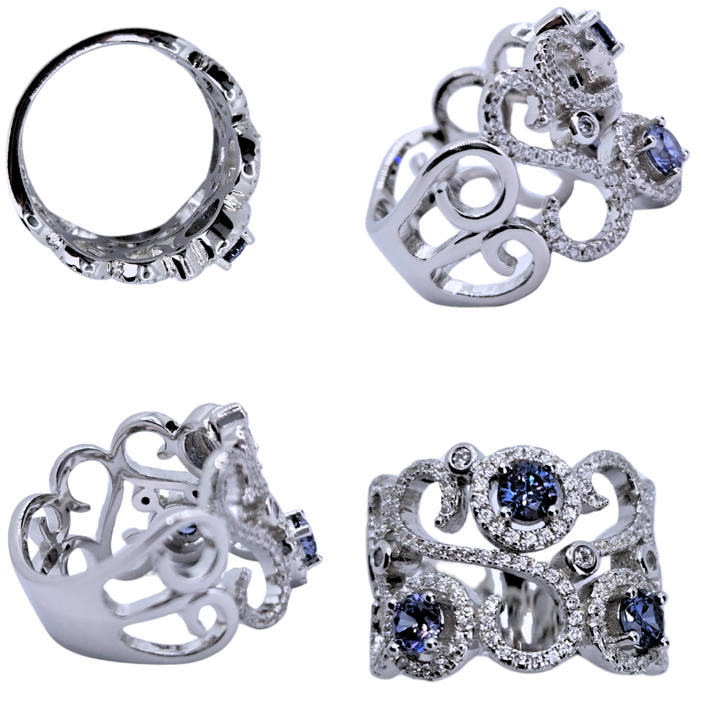 Celeste Scroll Ring