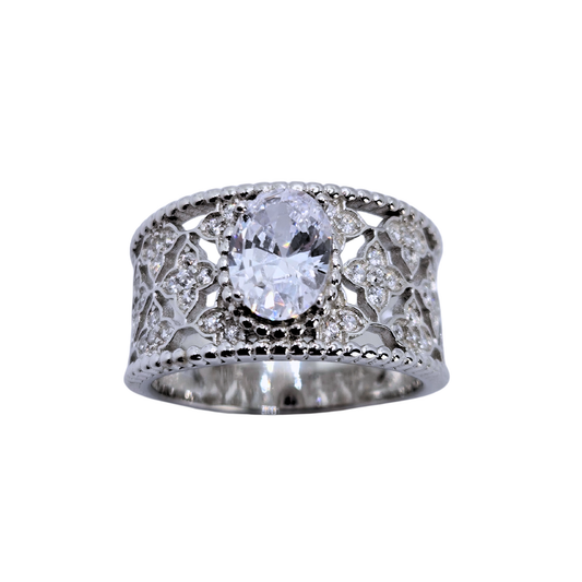 Celestial Vintage Oval Ring