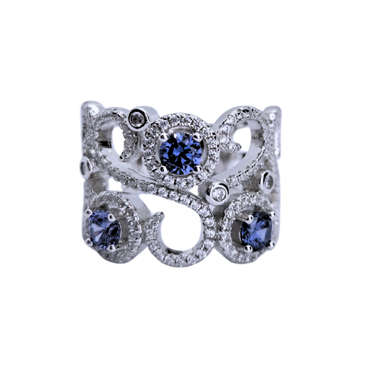 Celeste Scroll Ring