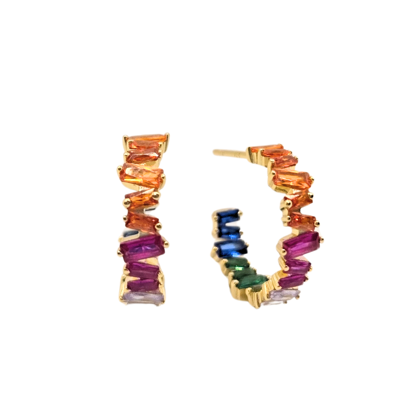 Rainbow Radiance Hoops